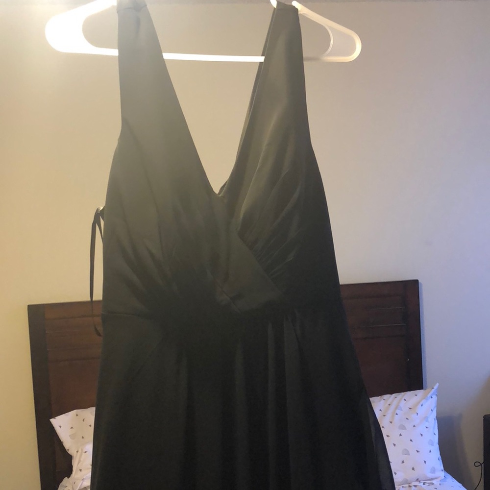Partially sheer high to low Shein dress.